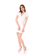 Loren Sun My Little White Dress istripper model