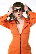 Jennifer Galbina Orange soda istripper model